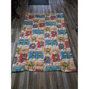 Vintage 1988 The Bibb Company Teenage Mutant Ninja Turtles Twin Comforter